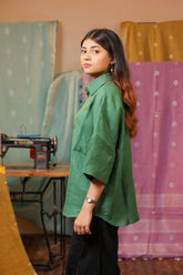 Linen Green Shirt
